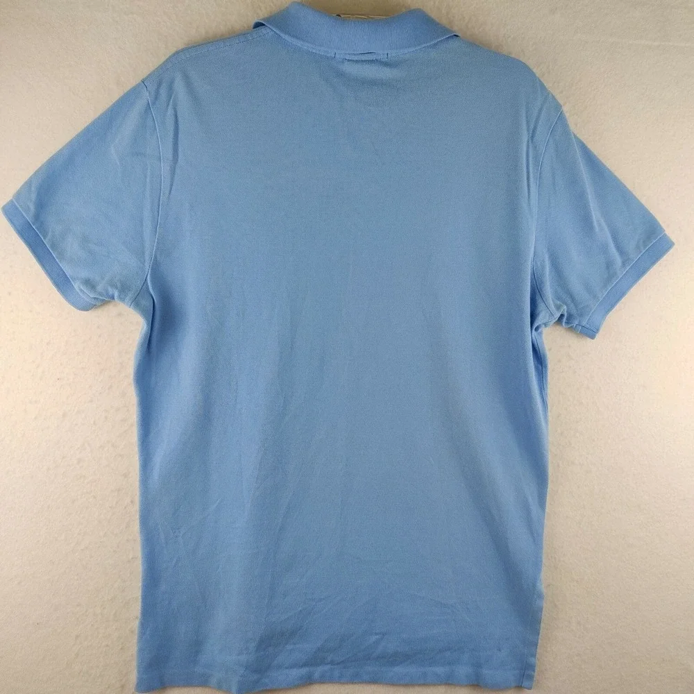 Ralph Lauren Polo Mens Large Custom Fit Golf Rugby Polo Blue Size L‎